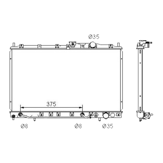 Protex Radiator RADM071P