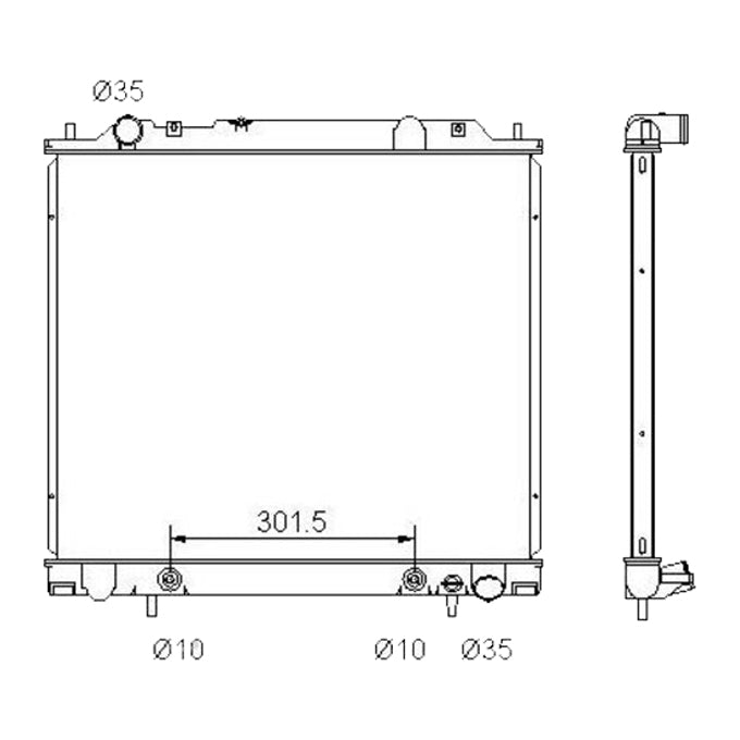 Protex Radiator RADM119P
