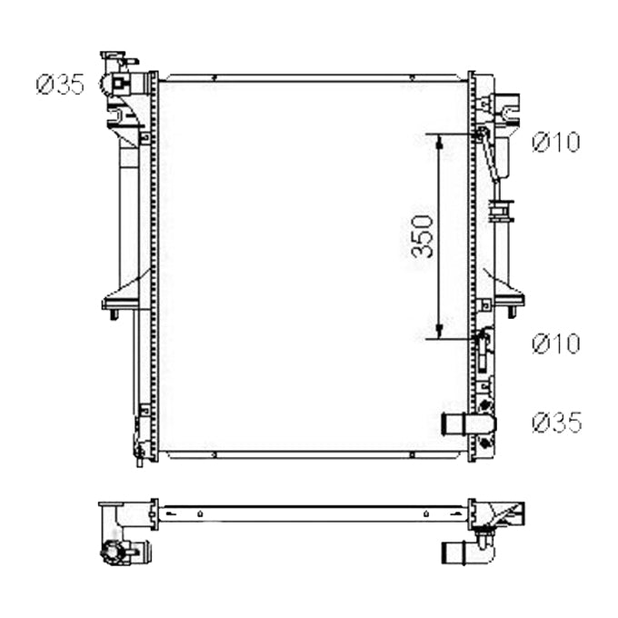 Protex Radiator RADM161P