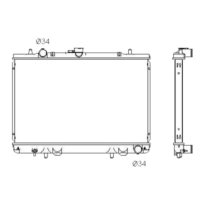 Protex Radiator RADM174P