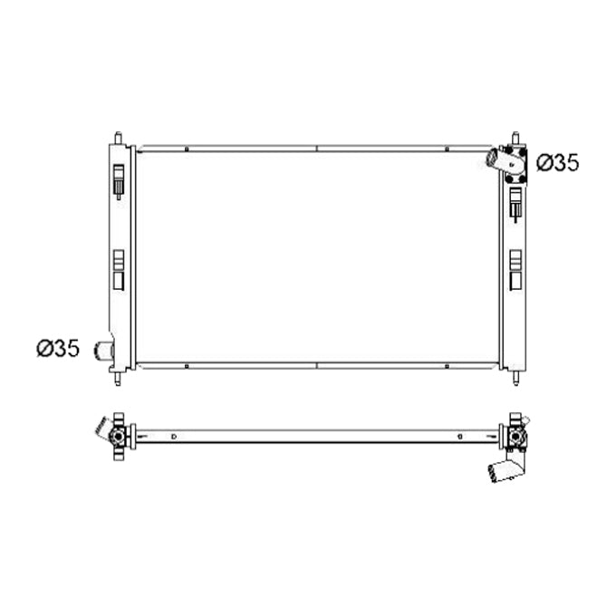Protex Radiator RADM205P