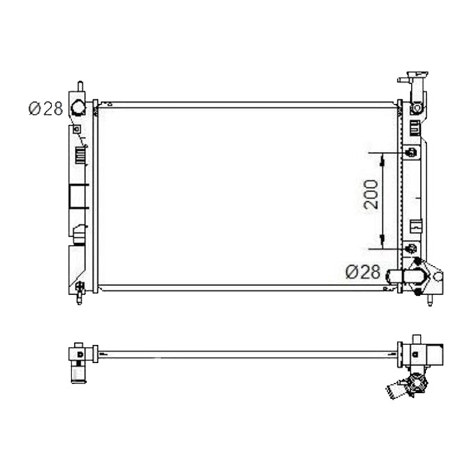 Protex Radiator RADM278P