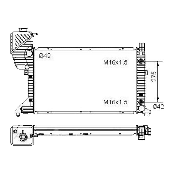 Protex Radiator RADMB186P