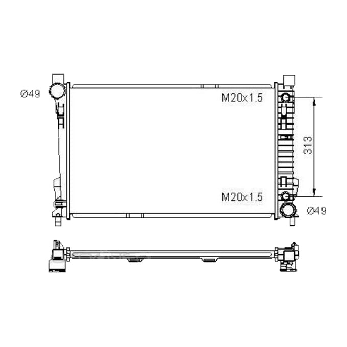 Protex Radiator RADMB246P