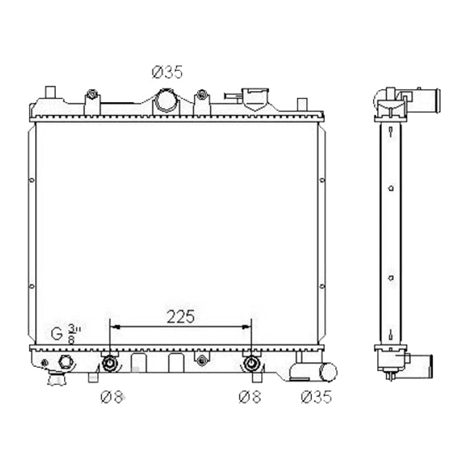 Protex Radiator RADMZ067P