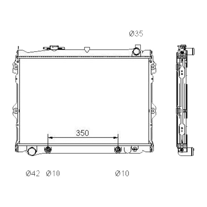 Protex Radiator RADMZ104P