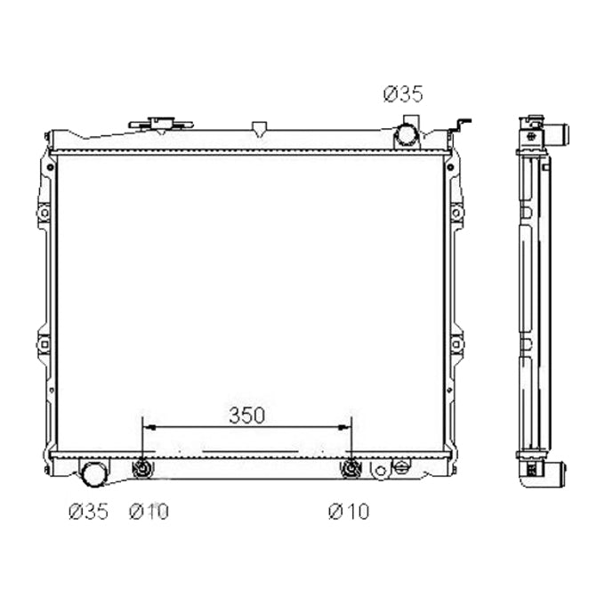 Protex Radiator RADMZ105P