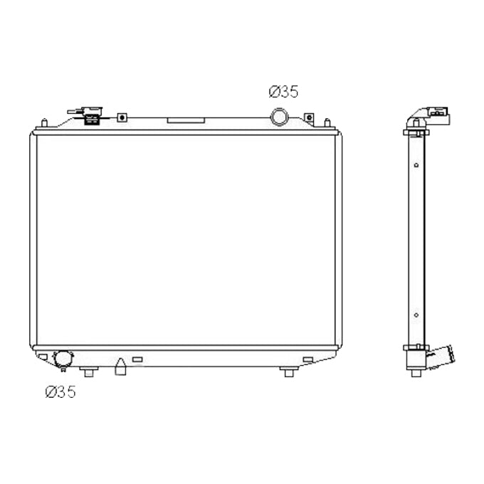 Protex Radiator RADMZ106P