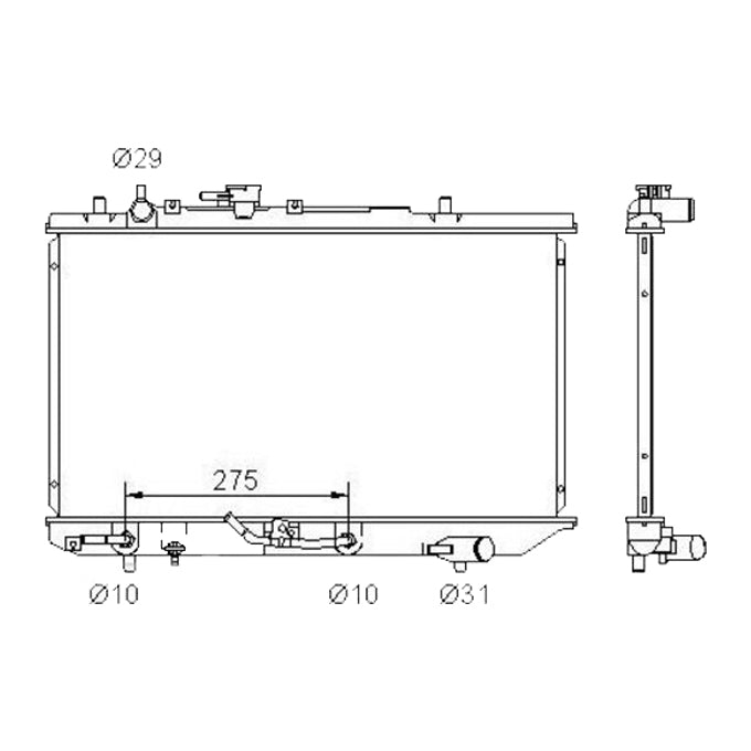 Protex Radiator RADMZ115P