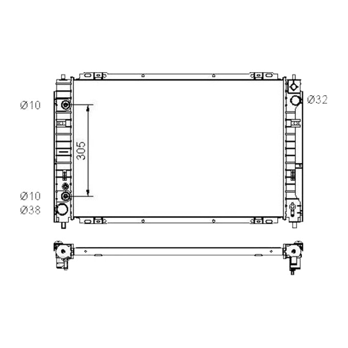 Protex Radiator RADMZ148P