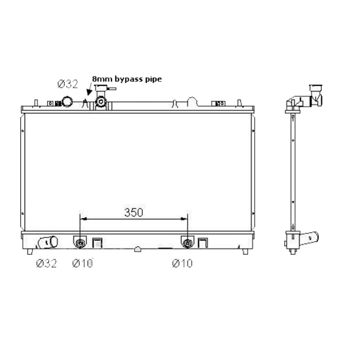 Protex Radiator RADMZ209P