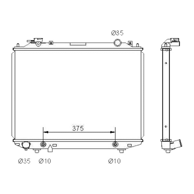 Protex Radiator RADMZ211P