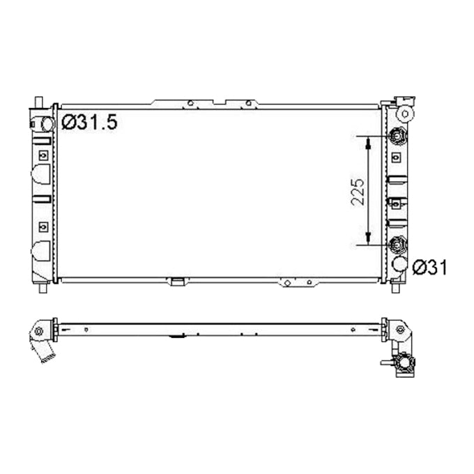 Protex Radiator RADMZ214P