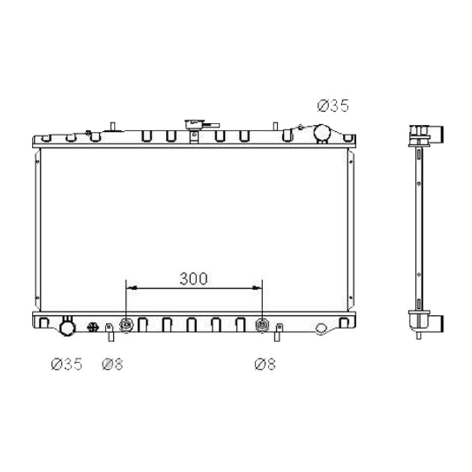 Protex Radiator RADN120P