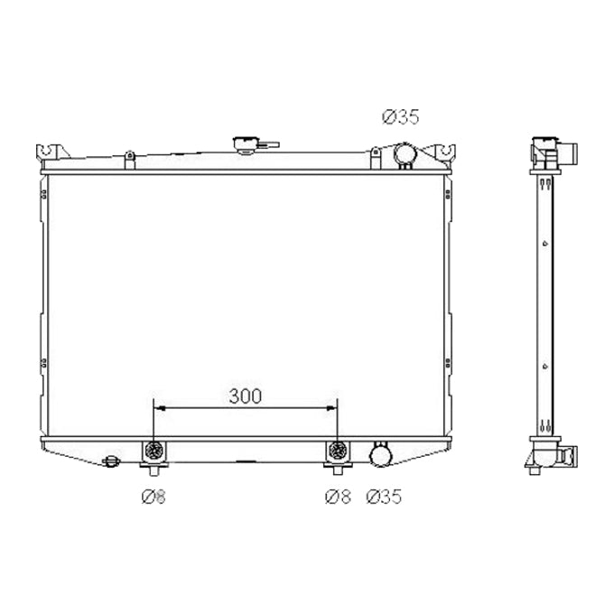 Protex Radiator RADN122P