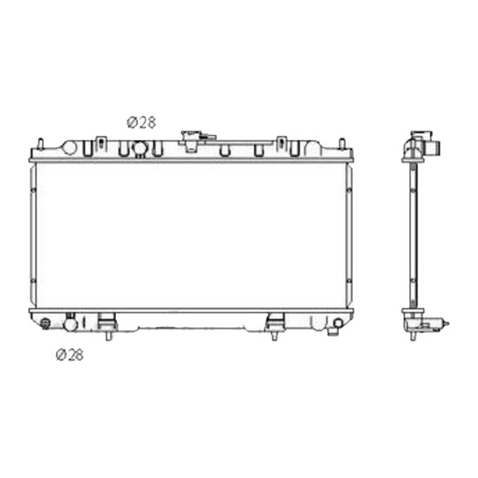 Protex Radiator RADN136P