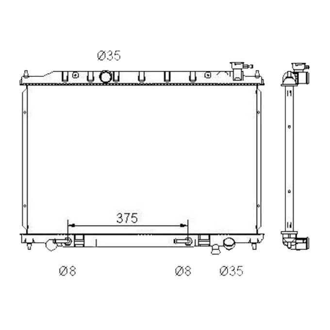Protex Radiator RADN184P