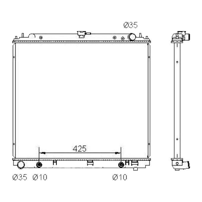 Protex Radiator RADN258P