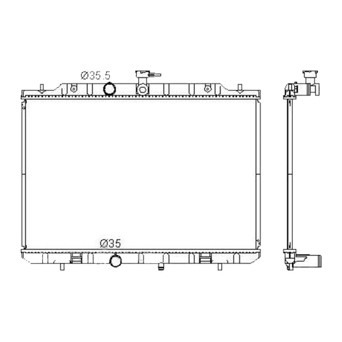 Protex Radiator RADN293P