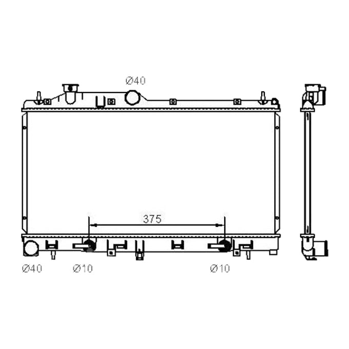 Protex Radiator RADSU198P
