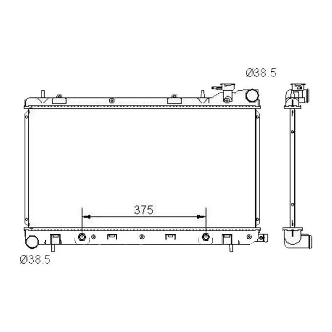 Protex Radiator RADSU223P
