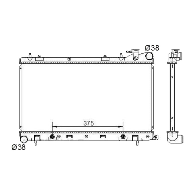 Protex Radiator RADSU224P
