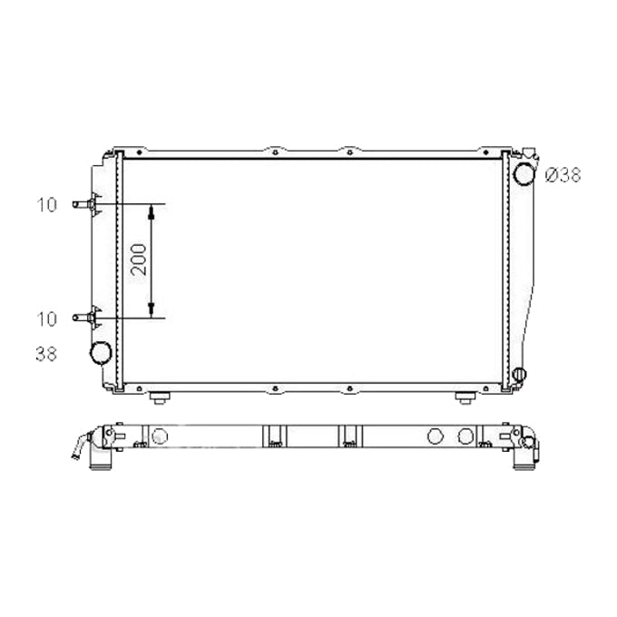 Protex Radiator RADSU263P