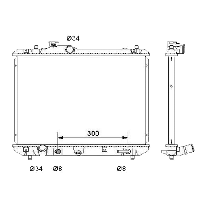 Protex Radiator RADSZ230P