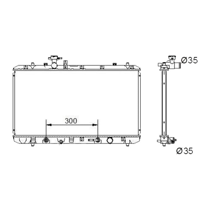 Protex Radiator RADSZ266P