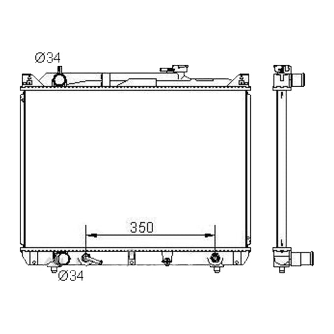 Protex Radiator RADSZ280P