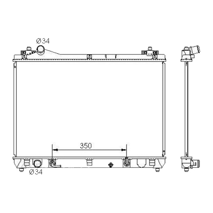 Protex Radiator RADSZ317P