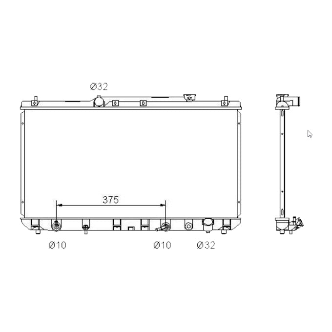 Protex Radiator RADT033P