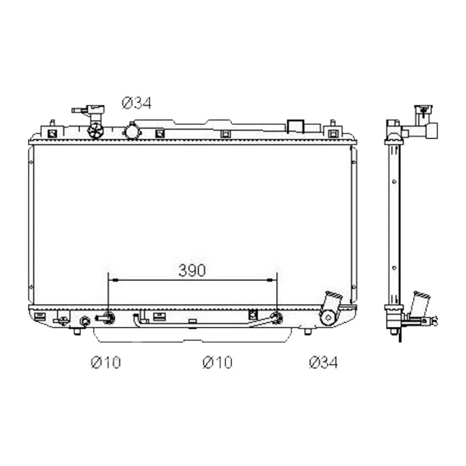 Protex Radiator RADT035P