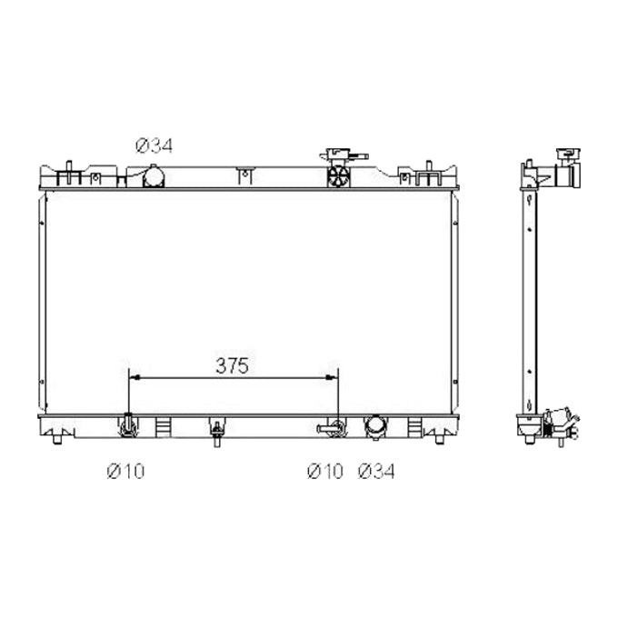 Protex Radiator RADT086P