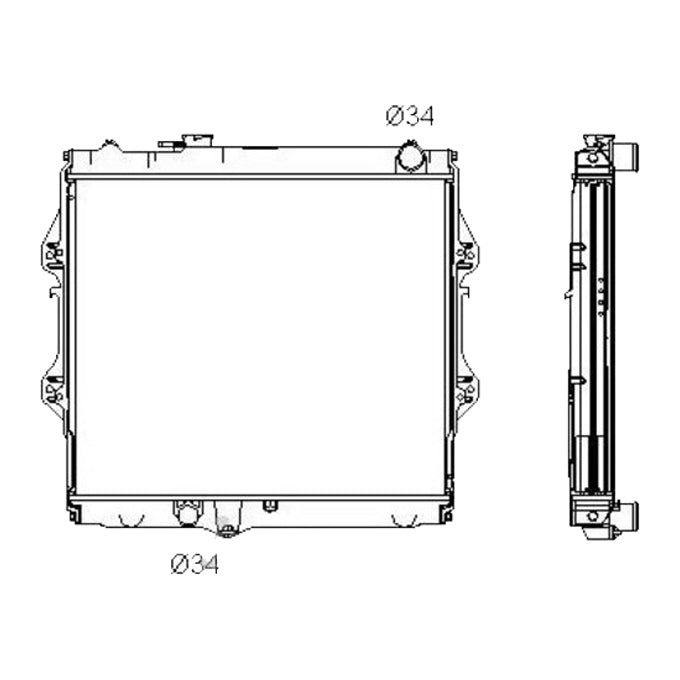 Protex Radiator RADT123P