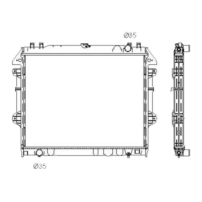 Protex Radiator RADT129P