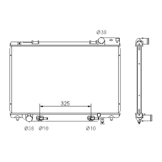Protex Radiator RADT154P