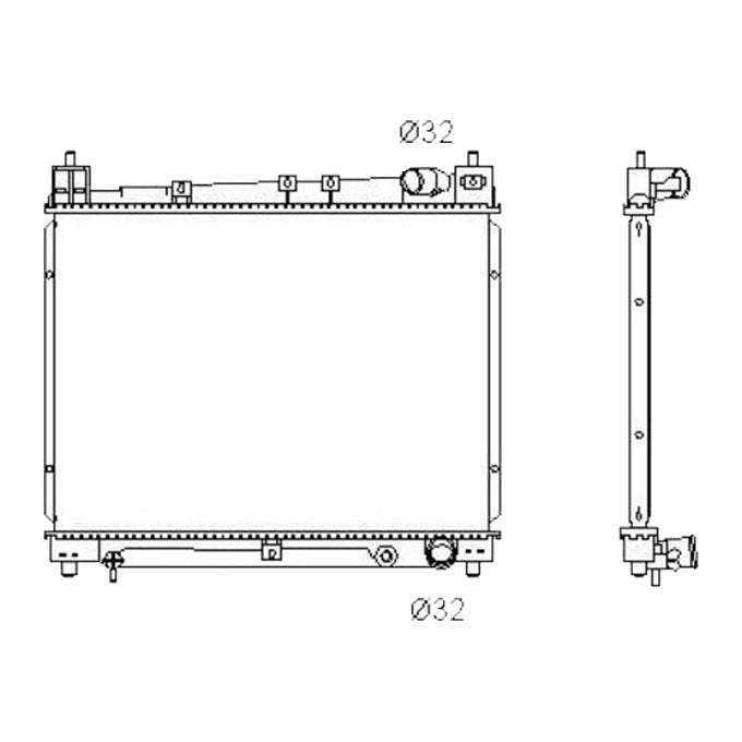 Protex Radiator RADT155P