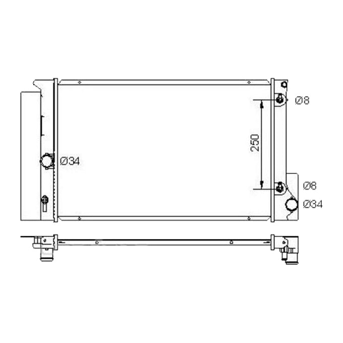 Protex Radiator RADT169P