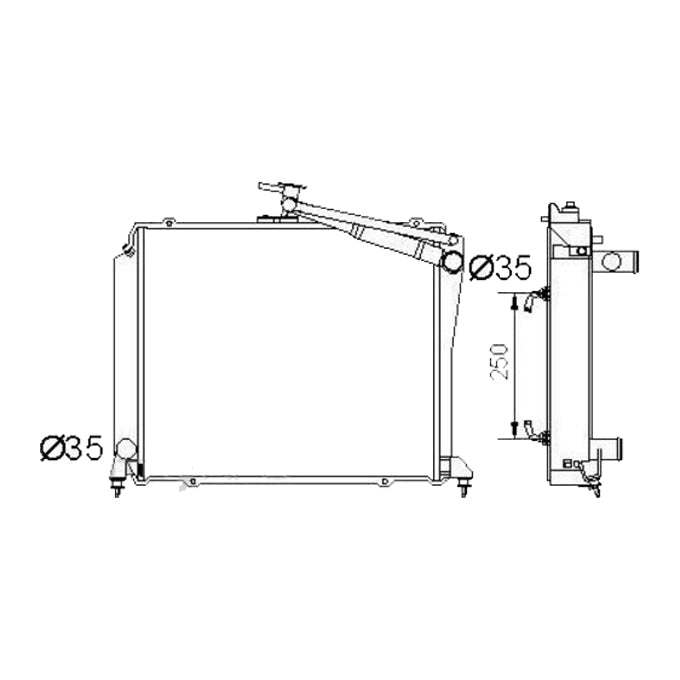 Protex Radiator RADT188P