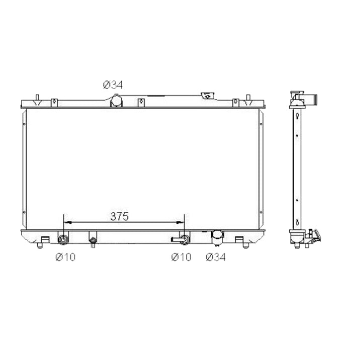 Protex Radiator RADT191P