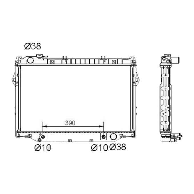 Protex Radiator RADT233P