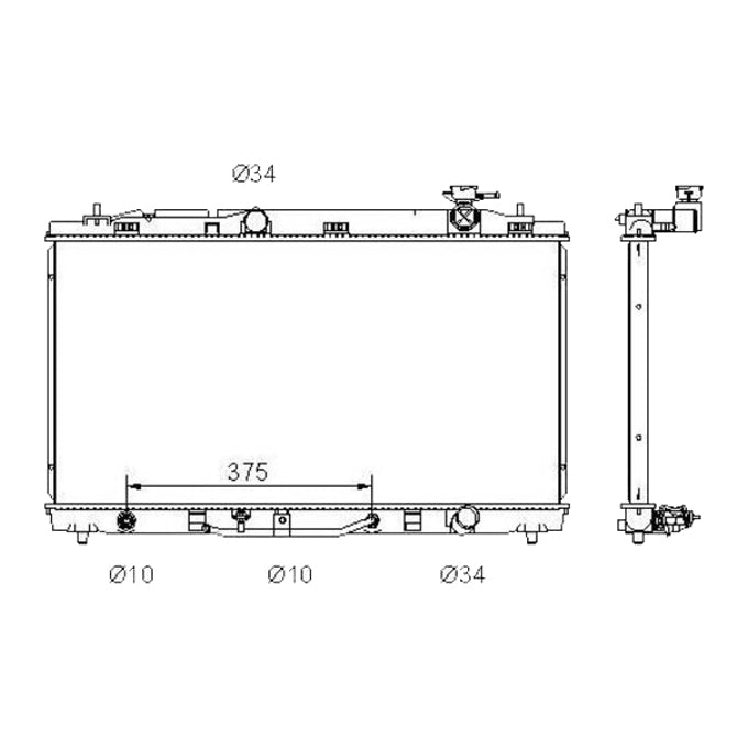 Protex Radiator RADT240P