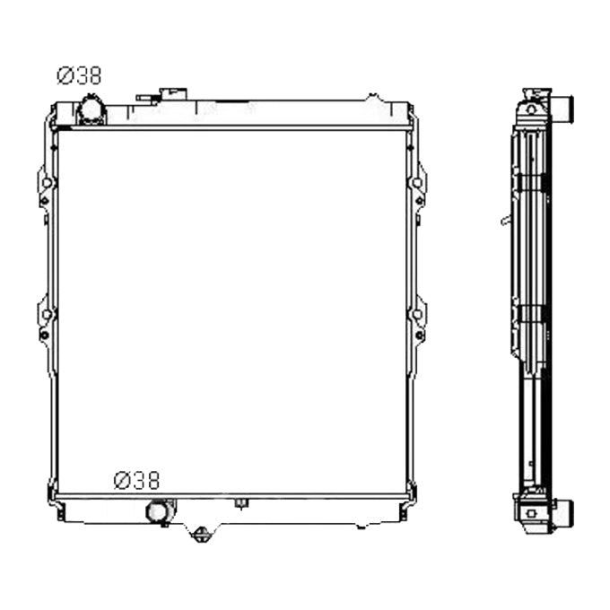 Protex Radiator RADT254P