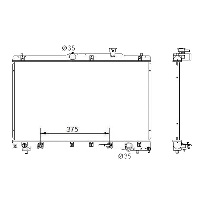 Protex Radiator RADT264P