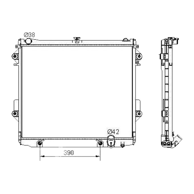 Protex Radiator RADT270P