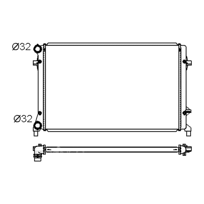 Protex Radiator RADVW241P