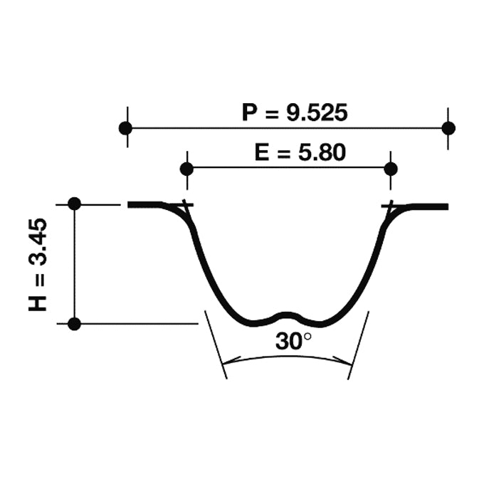 Dayco timing belt SHDN profile