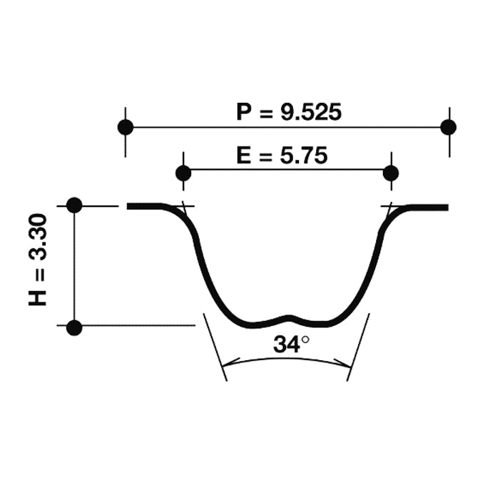 Dayco timing belt SHDS profile