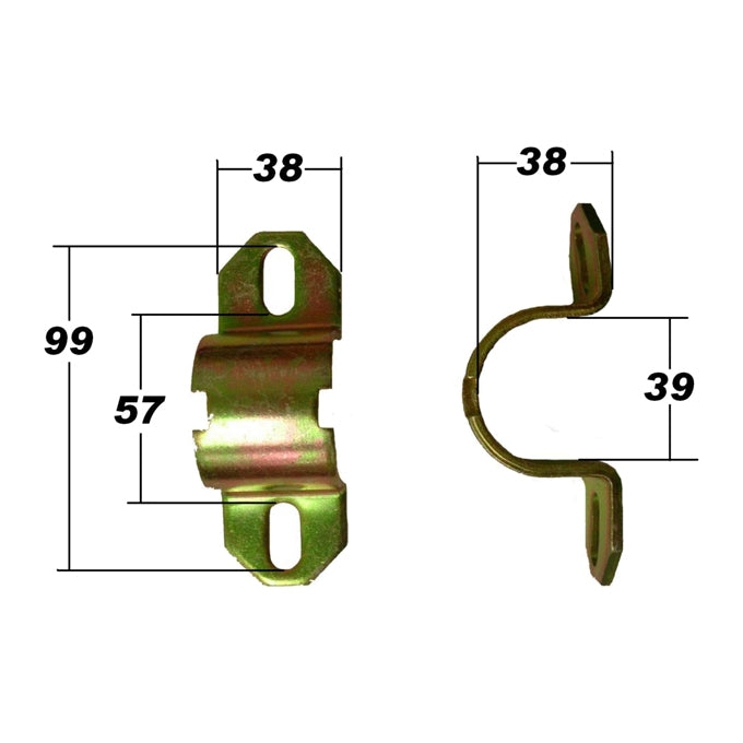 SuperPro Sway Bar Steel Mount Bracket SPF0981K